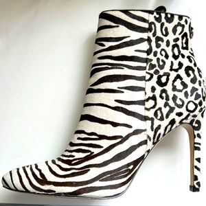 Guess Hair On Hide Ankle Boots. NWT. Size 6.5